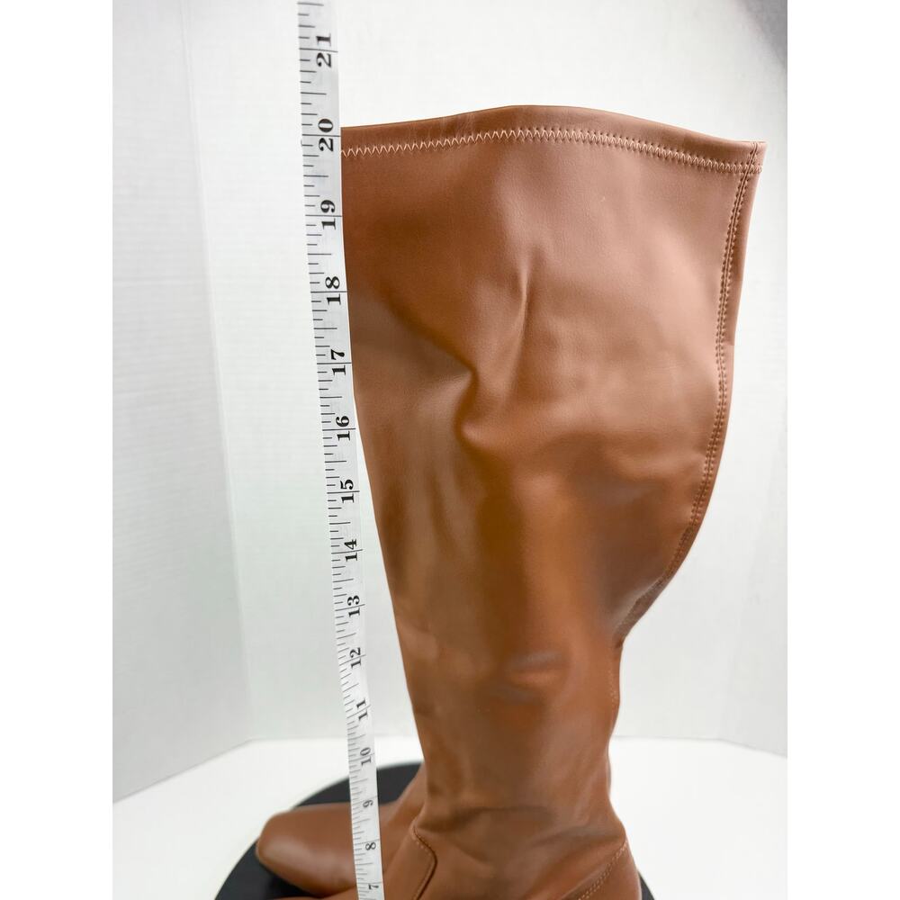 FRANCO SARTO Talfer Womens Sz 9.5M Tall‎ Knee High Chestnut Brown Leather Boots - Picture 2 of 13